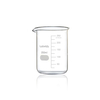 Labvida 3 Size Low Form Glass Beaker Set, 50ml 100ml 250ml, 3.3 Borosilicate with Printed Graduation, LVA017